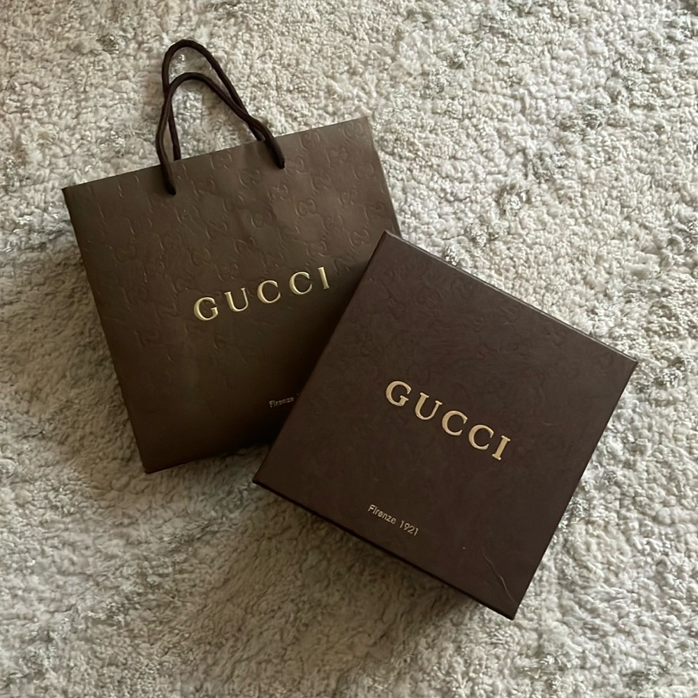 Authentic Gucci Box & Gift Bag